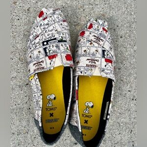 TOMS Womens Size 8 Natural Tan X Peanuts Alpargata Felt Espadrille Slip-on Shoes